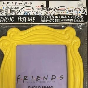 New Silver Buffalo Yellow Friends TV Show Photo Frame for 4x6 picture